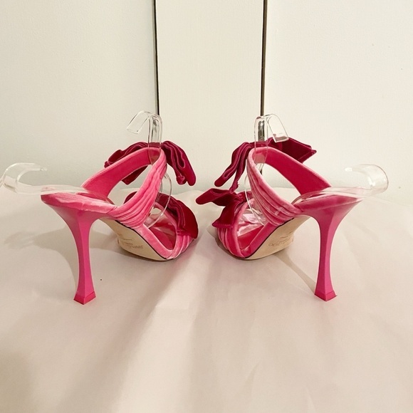 Jimmy Choo Flaca 100mm Velvet Bow Heels - Picture 7 of 11